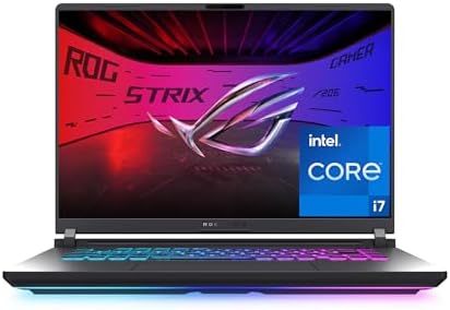 ASUS ROG Strix G16 (2025) Gaming Laptop, 16” FHD+ 16:10 165Hz/3ms, NVIDIA® GeForce RTX™ 5060, Intel® Core™ i7 Processor 14650HX, 16GB DDR5, 1TB Gen 4 SSD, Wi-Fi 7, Windows 11 Home, G615JMR-AS74