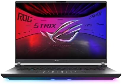 ASUS ROG Strix G16 (2025) Gaming Laptop, 16” ROG Nebula 16:10 2.5K 240Hz/3ms, NVIDIA® GeForce RTX™ 5070 Ti, Intel® Core™ Ultra 9 Processor 275HX, 32GB DDR5, 1TB SSD, Wi-Fi 7, Win11 Home, G615LR-AS96