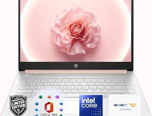 HP Everyday Laptop with Copilot AI • 2026 Edition • Intel 4-Core N150 Processor • 4GB RAM DDR5 • 128GB SSD + 1TB Cloud Storage • Microsoft 365 • Thin & Portable • 11.5hrs Battery • Windows 11 •