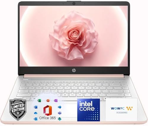 HP Everyday Laptop with Copilot AI • 2026 Edition • Intel 4-Core N150 Processor • 4GB RAM DDR5 • 128GB SSD + 1TB Cloud Storage • Microsoft 365 • Thin & Portable • 11.5hrs Battery • Windows 11 •